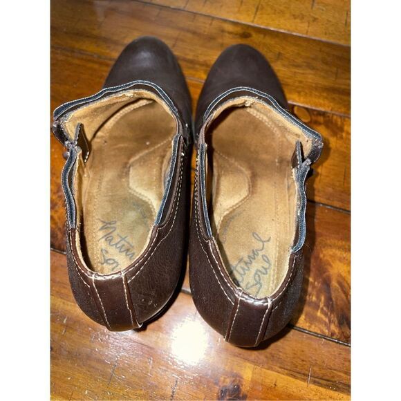 Natural Soul All-Thru Comfort Kasta Brown Booties Size 8 - Picture 5 of 7